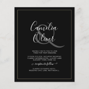 Prospectus 11,4 Cm X 14,2 Cm MARIAGE monochrome tout-en-1