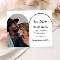 Mariage photo d'arc moderne Enregistrer la date