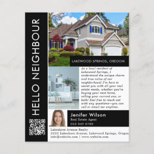 Prospectus 11,4 Cm X 14,2 Cm Marketing immobilier Hello Neighbour