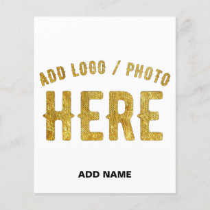 PROSPECTUS 11,4 CM X 14,2 CM MARQUE BLANCHE VERIFIEE PERSONNALISABLE MODERNE ET