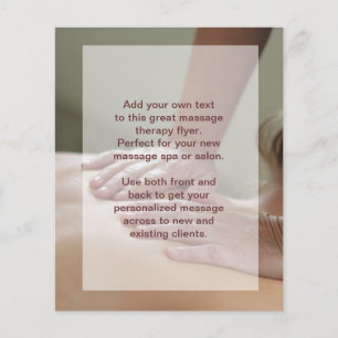 Prospectus 11,4 Cm X 14,2 Cm Massage suédois