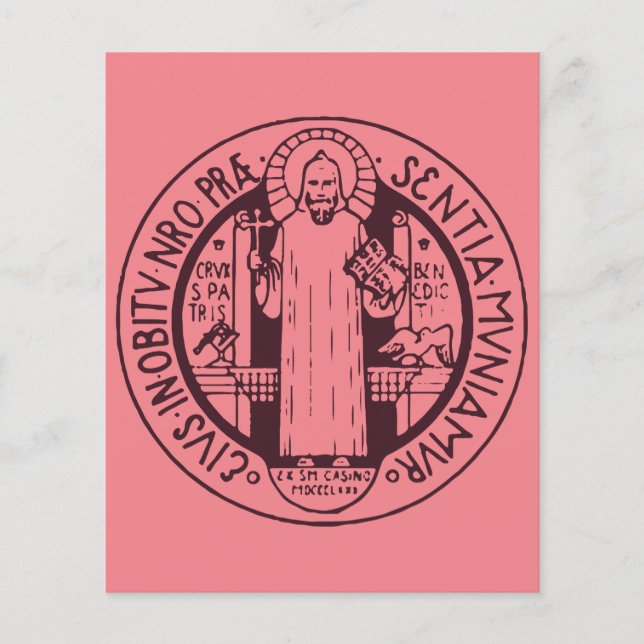 Prospectus 11,4 Cm X 14,2 Cm Médaille de Saint Benoît (Devant)