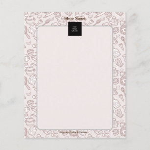 Prospectus 11,4 Cm X 14,2 Cm Menu Cuisine Cuisine Brown