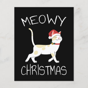 Prospectus 11,4 Cm X 14,2 Cm Meowy Christmas - Funny Christmas 2022