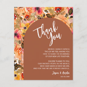 Prospectus 11,4 Cm X 14,2 Cm Merci en plaque de Mariage de terre cuite