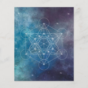 Prospectus 11,4 Cm X 14,2 Cm Métatron, chakra, zen, géométrie sacrée, ange