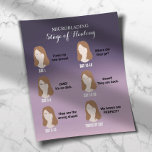 Prospectus 11,4 Cm X 14,2 Cm Microbling Instruction de suivi Purple Ombre<br><div class="desc">Microblading Aftercare Instruction moderne Purple Ombre Flyers.</div>