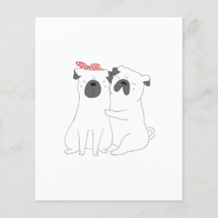 Prospectus 11,4 Cm X 14,2 Cm mignon Bulldog Cadeau Amoureux des chiens corres