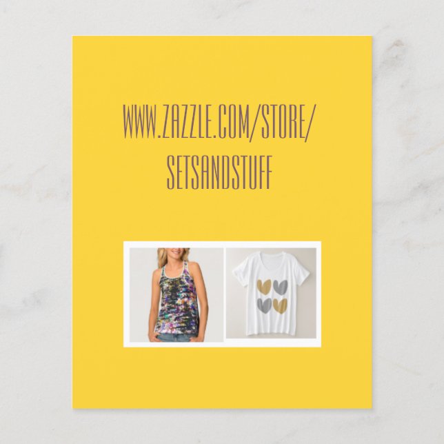 Prospectus 11,4 Cm X 14,2 Cm Modèle de circulaire (Dos)