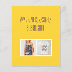 Prospectus 11,4 Cm X 14,2 Cm Modèle de circulaire