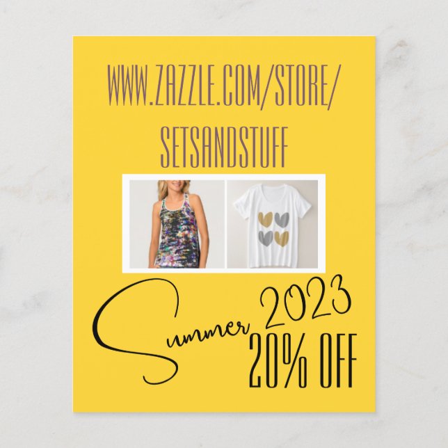 Prospectus 11,4 Cm X 14,2 Cm Modèle de circulaire (Dos)