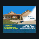 Prospectus 11,4 Cm X 14,2 Cm Modèle de lavage d'alimentation sous pression<br><div class="desc">Personnalisez et customisez cette conception professionnelle de modèle de dépliant pour le lavage de pression oculaire (lavage de puissance) pour répondre aux besoins de votre entreprise/entreprise. Ce modèle de lavage sous pression affiche des images de surfaces avant et après lavage sous pression. Ajoutez votre logo pour une image de marque...</div>