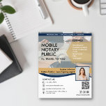 Prospectus 11,4 Cm X 14,2 Cm Modèle de marketing de notaire mobile Marine Blue<br><div class="desc">Notre modèle de flyer publicitaire mobile Blue & Gold de la Marine est un flyer marketing personnalisé pour les notaires et les agents chanteurs. Facile à personnaliser en changeant votre photo et vos coordonnées ! Ajoutez votre code QR et votre texte pour personnaliser. **Notez que c'est une version mise à...</div>