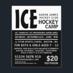 Prospectus 11,4 Cm X 14,2 Cm Modern Bold, Hockey Camp Advertising Flyer<br><div class="desc">Modern Bold,  Hockey Camp Advertising Flyers By The Business Card Store.</div>