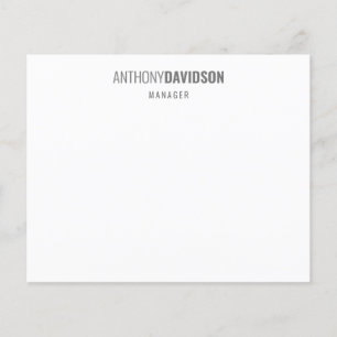 Prospectus 11,4 Cm X 14,2 Cm Moderne minimaliste élégant professionnel