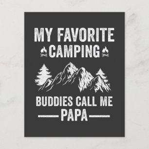 Prospectus 11,4 Cm X 14,2 Cm Mon Camping Préféré - Les Copains M'appellent Papa