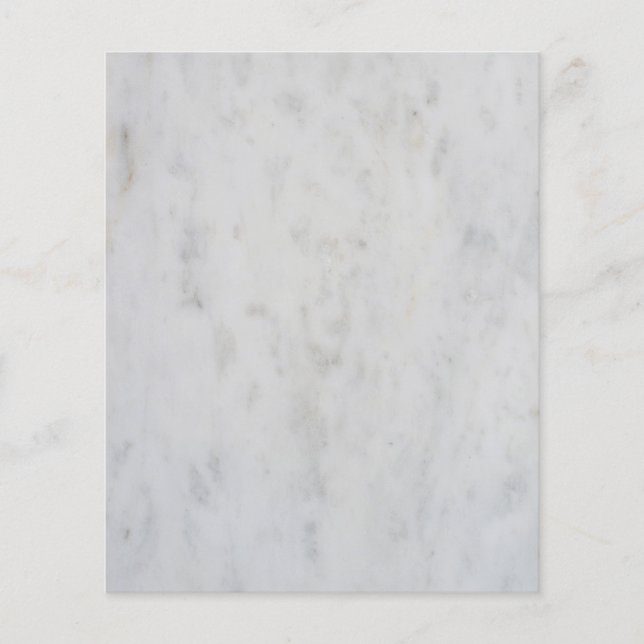 Prospectus 11,4 Cm X 14,2 Cm motif Marbre blanc (Devant)