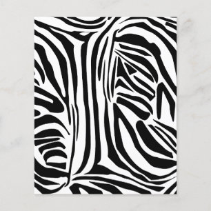 Prospectus 11,4 Cm X 14,2 Cm Motif zèbre