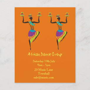 Prospectus 11,4 Cm X 14,2 Cm Musique et danse africaine