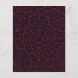 Prospectus 11,4 Cm X 14,2 Cm Neon Web Motif Modern Flyer - Personnalisable