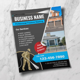 Prospectus 11,4 Cm X 14,2 Cm Nettoyage de la maison Lave-linge à pression or