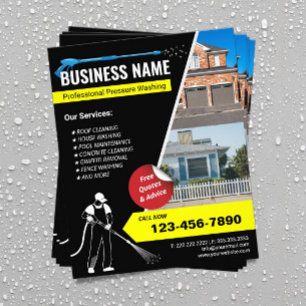 Prospectus 11,4 Cm X 14,2 Cm Nettoyage de pression professionnel Nettoyage de l