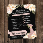 Prospectus 11,4 Cm X 14,2 Cm Nettoyage Maison Moderne Service de femme de ménag<br><div class="desc">Nettoyage Maison Moderne Service de femme de ménage Élégant Flore Flyers.</div>
