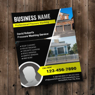 Prospectus 11,4 Cm X 14,2 Cm Nettoyage professionnel de la pression de lavage d