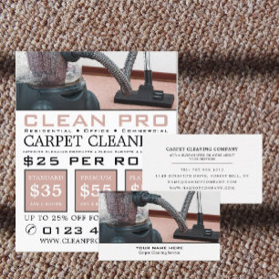 Prospectus 11,4 Cm X 14,2 Cm Nettoyeur de vide, Nettoyeurs de tapis, Service de