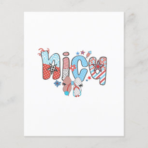 Prospectus 11,4 Cm X 14,2 Cm NICU Nurse 4 juillet American Nurse