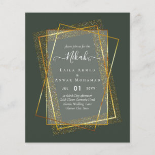 Prospectus 11,4 Cm X 14,2 Cm NIKAH - Invitations BUDGÉTAIRES - Cadre Parties sc