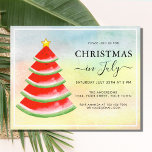 Prospectus 11,4 Cm X 14,2 Cm Noël en juillet Fête de la pastèque Invitation<br><div class="desc">Veuillez noter que cette invitation est sur un mince prospectus. Les enveloppes ne sont pas incluses. Pour les cartes plus épaisses du même design, veuillez visiter notre magasin. Ce Noël en juillet Fête Invitation Flyer est décoré d'une pastèque rouge pastèque sapin de Noël. Facile à personnaliser. Utilisez l'outil de conception...</div>