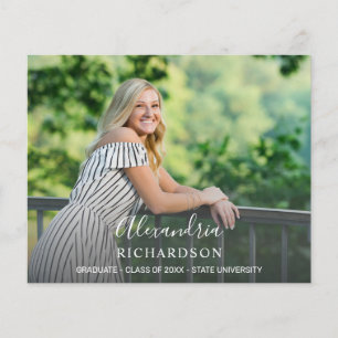 Prospectus 11,4 Cm X 14,2 Cm Nom du motif du script budgétaire Partie de gradua