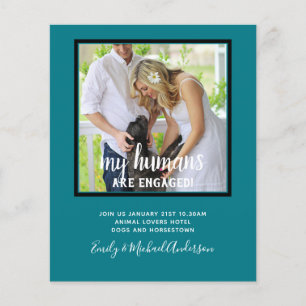 Prospectus 11,4 Cm X 14,2 Cm Nos Humains sont Fiancés PHOTO Mariage