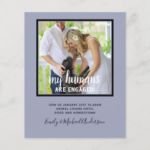 Prospectus 11,4 Cm X 14,2 Cm Nos Humains sont Fiancés PHOTO Mariage