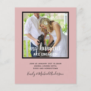 Prospectus 11,4 Cm X 14,2 Cm Nos Humains sont Fiancés PHOTO Mariage