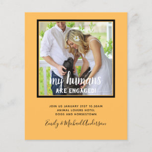 Prospectus 11,4 Cm X 14,2 Cm Nos Humains sont Fiancés PHOTO Mariage
