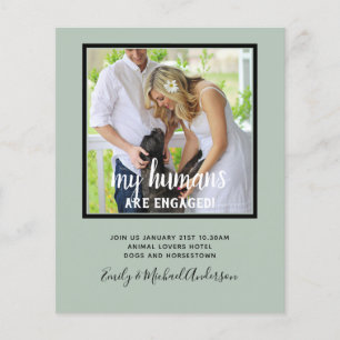 Prospectus 11,4 Cm X 14,2 Cm Nos Humains sont Fiancés PHOTO Mariage