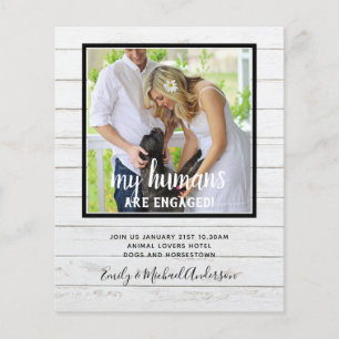 Prospectus 11,4 Cm X 14,2 Cm Nos Humains sont Fiancés PHOTO Mariage