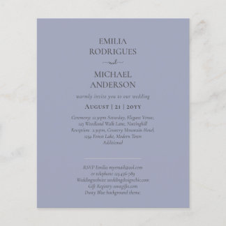 Prospectus 11,4 Cm X 14,2 Cm Notre Mariage Typographie Moderne INVITATION PLUSI