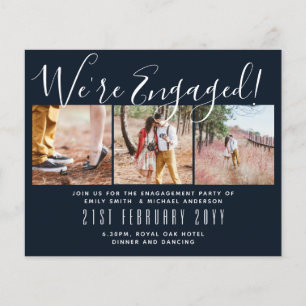 Prospectus 11,4 Cm X 14,2 Cm Nous sommes fiancés ! Cartes de collage photo mode