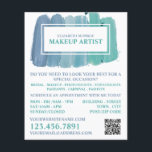 Prospectus 11,4 Cm X 14,2 Cm Nuances De Bleu, Maquillage Artiste Publicité<br><div class="desc">Tons De Bleu,  Maquillage Artiste Publicité Flyers Par Le Magasin Carte de visite.</div>