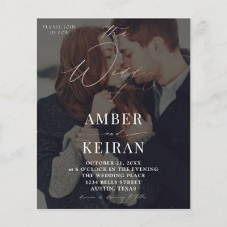 Prospectus 11,4 Cm X 14,2 Cm Nuances de budget - foncé w Mariage photo en bronz