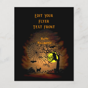 Prospectus 11,4 Cm X 14,2 Cm Nuit d'Halloween, Joyeux Halloween !