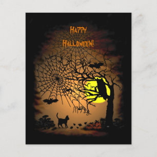 Prospectus 11,4 Cm X 14,2 Cm Nuit d'Halloween, Joyeux Halloween !