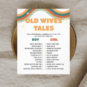 Prospectus 11,4 Cm X 14,2 Cm Old Wives Tales Retro Super Baby shower Jeu