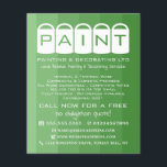 Prospectus 11,4 Cm X 14,2 Cm Ombre verte, Paint Buckets, Peintre & Décorateur<br><div class="desc">Green Ombre,  Paint Buckets,  Peintre & Décorateur Publicité Flyer par The Carte de visite Store.</div>