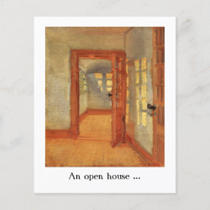 Prospectus 11,4 Cm X 14,2 Cm Open house flyers distribuer des publicités art am