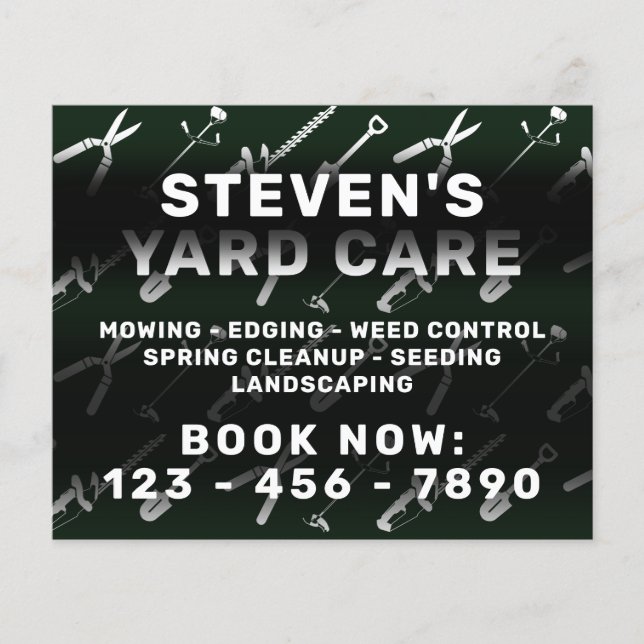 Prospectus 11,4 Cm X 14,2 Cm Outils de soins de triage motif (Devant)