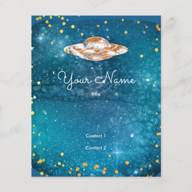 Prospectus 11,4 Cm X 14,2 Cm OVNI dans la galaxie artistique (Devant)